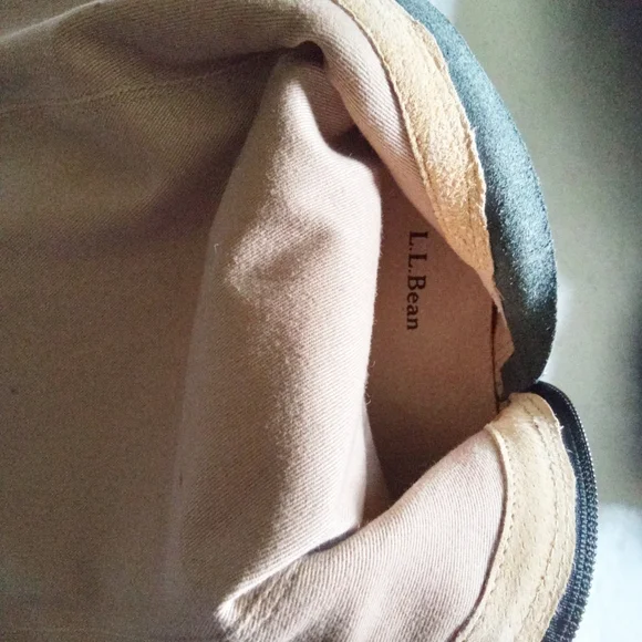 L.L Bean Women's Black Tall Leather Zip Up Heeled Boots - Picture 7 of 12